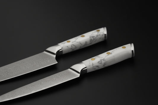 Set de 2 Couteaux Japonais Akashi | Couteaux de Cuisine Japonais Premium | Kensei Kaizen™