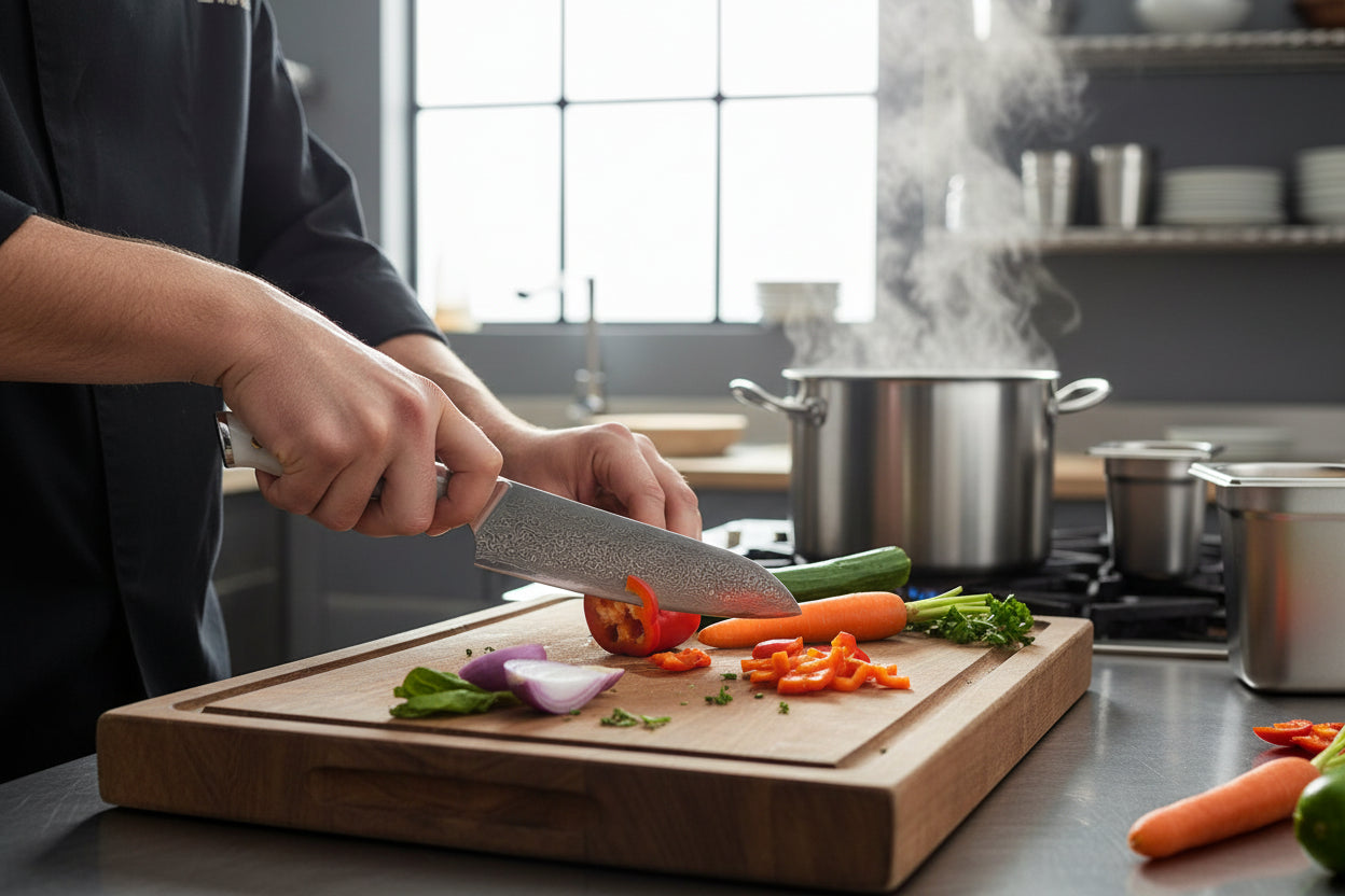 Set de 2 Couteaux Japonais Akashi | Couteaux de Cuisine Japonais Premium | Kensei Kaizen™