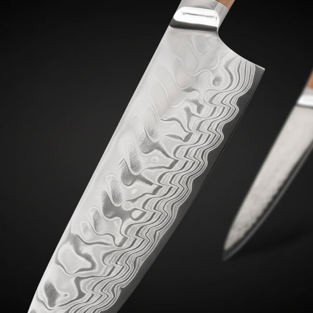 Set Couteaux Japonais Chef & Utilitaire Miyazaki | Couteaux de Cuisine Japonais | Kensei Kaizen™