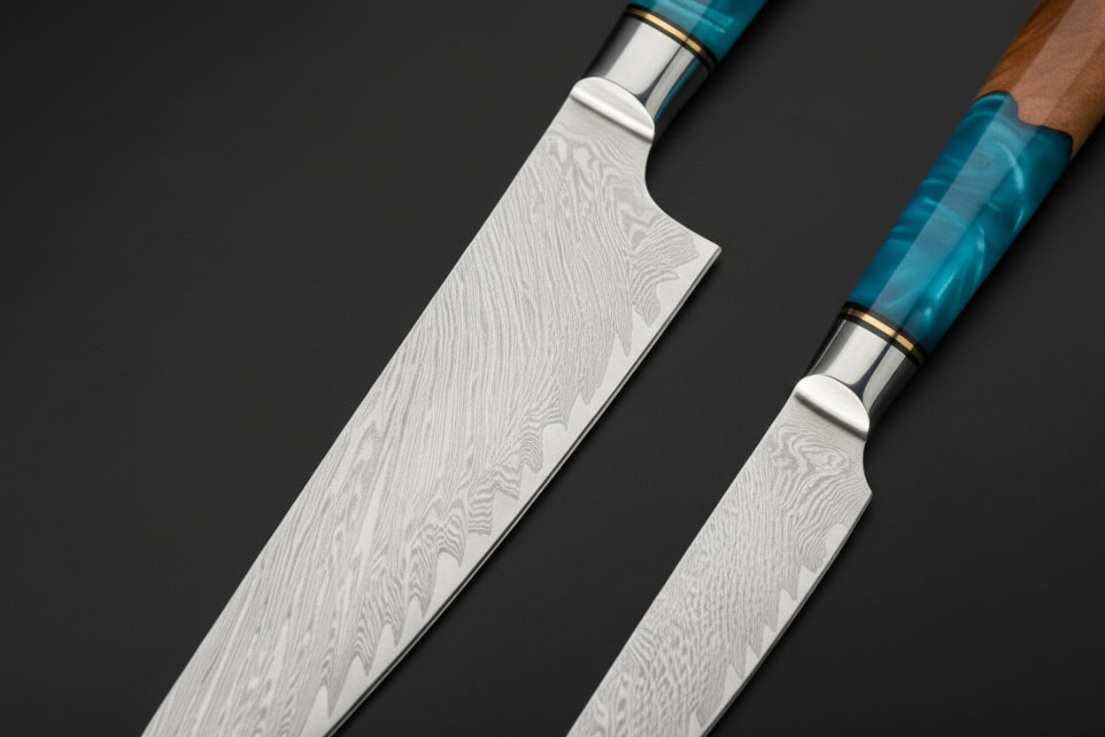 Set Couteaux Japonais Chef & Utilitaire Niigata | Couteaux de Cuisine Japonais | Kensei Kaizen™