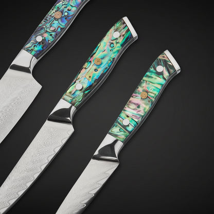 Set de 3 Couteaux Japonais Nagasaki | Couteaux de Cuisine Japonais Premium | Kensei Kaizen™