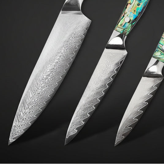 Set de 3 Couteaux Japonais Nagasaki | Couteaux de Cuisine Japonais Premium | Kensei Kaizen™