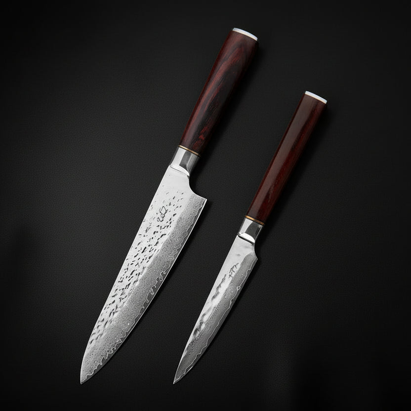 Set Couteaux Japonais Chef & Utilitaire Sakoma | Couteaux de Cuisine Japonais | Kensei Kaizen™