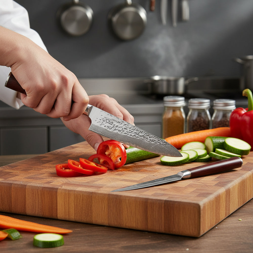 Set Couteaux Japonais Chef & Utilitaire Sakoma | Couteaux de Cuisine Japonais | Kensei Kaizen™