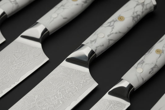 Set de 5 Couteaux Japonais Akashi | Couteaux de Cuisine Japonais Premium | Kensei Kaizen™