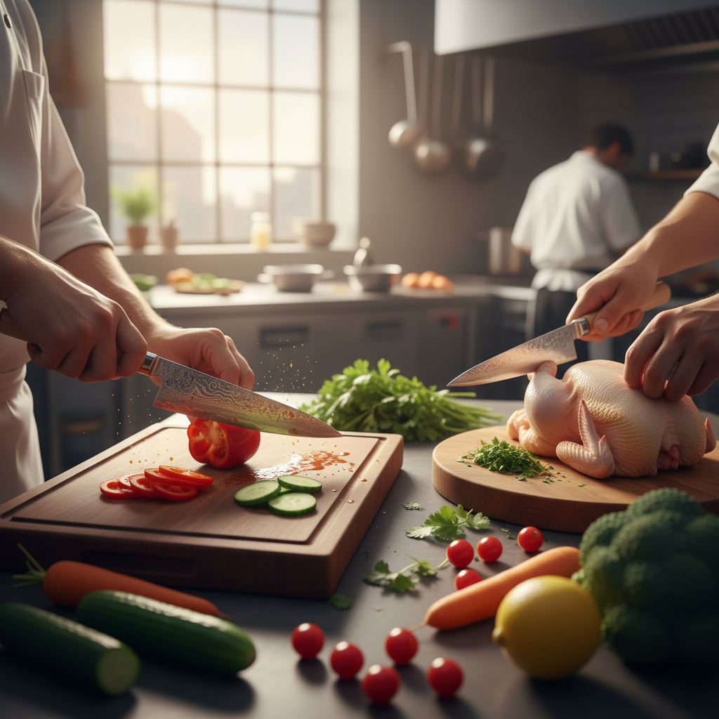 Set de 3 Couteaux Japonais Matsu | Couteaux de Cuisine Japonais Premium | Kensei Kaizen