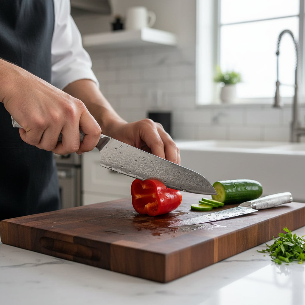 Set de 3 Couteaux Japonais Akashi | Couteaux de Cuisine Japonais Premium | Kensei Kaizen™