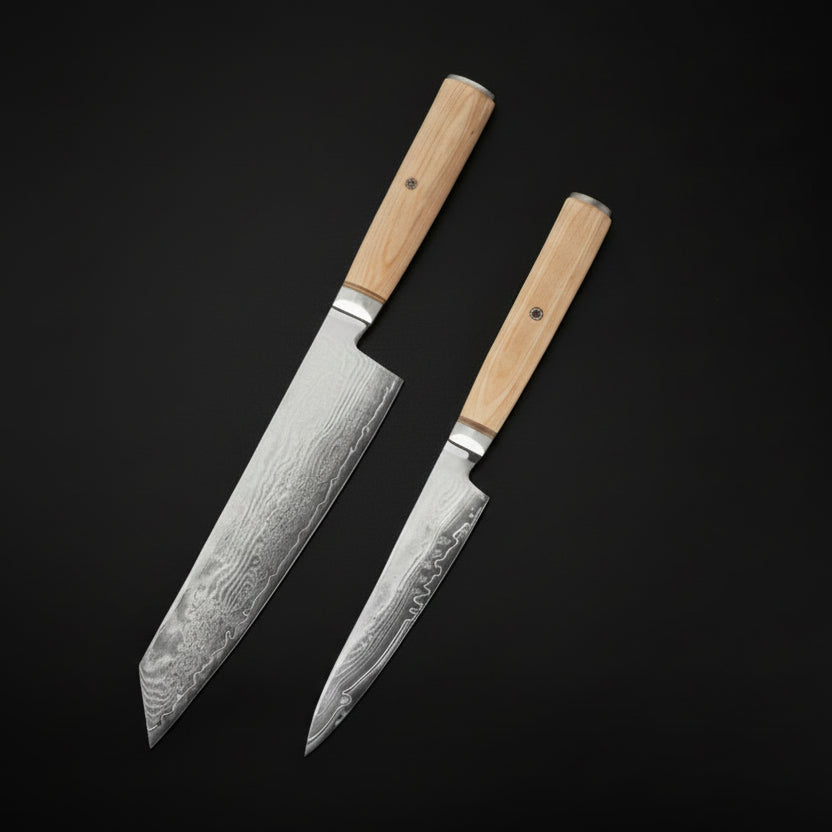 Set de 2 Couteaux Japonais Matsu | Couteaux de Cuisine Japonais Premium | Kensei Kaizen