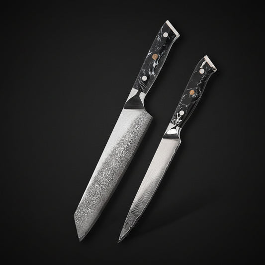 Set couteau kiritsuke et utilitaire - Collection Nagoya