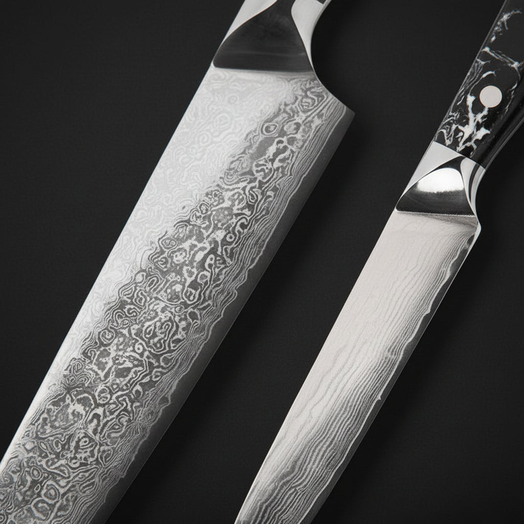 Set Couteaux Japonais Kiritsuke & Utilitaire Nagoya | Couteaux de Cuisine Japonais | Kensei Kaizen™