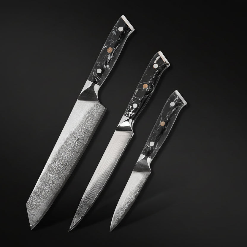 Set de 3 Couteaux Japonais | Collection Nagoya | Kensei Kaizen™