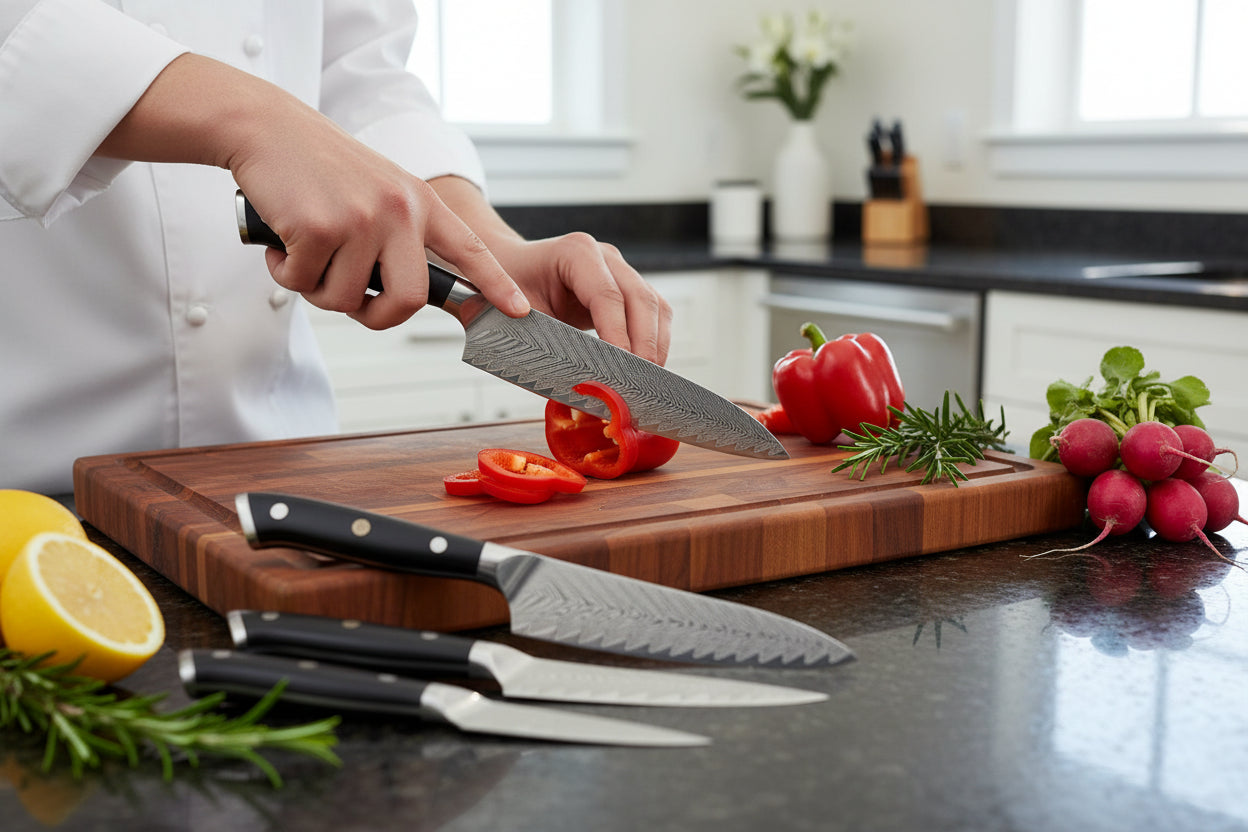 Set de 5 Couteaux Japonais Kimoya | Couteaux de Cuisine Japonais Premium | Kensei Kaizen™