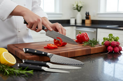 Set de 5 Couteaux Japonais Kimoya | Couteaux de Cuisine Japonais Premium | Kensei Kaizen™