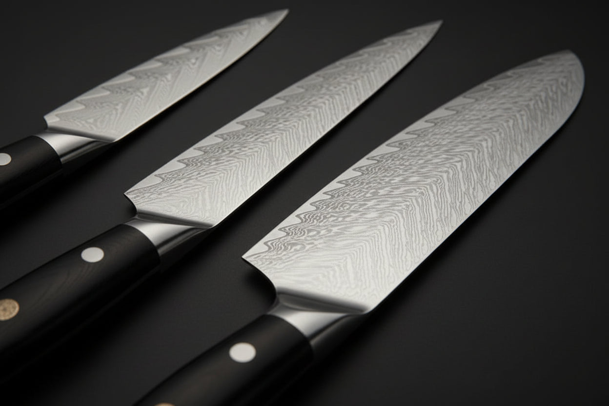 Set de 5 Couteaux Japonais Kimoya | Couteaux de Cuisine Japonais Premium | Kensei Kaizen™