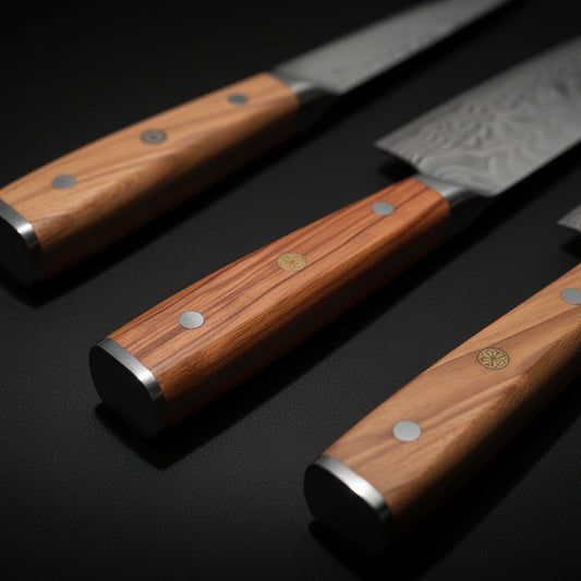 Set de 3 Couteaux Japonais Miyazaki | Couteaux de Cuisine Japonais Premium | Kensei Kaizen