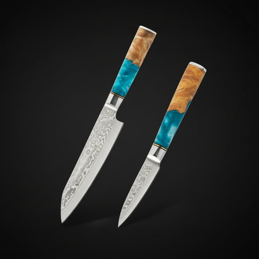 Set de 2 Couteaux Japonais Niigata | Couteaux de Cuisine Japonais Premium | Kensei Kaizen