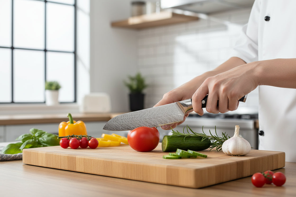 Set de 2 Couteaux Japonais Kimoya | Couteaux de Cuisine Japonais Premium | Kensei Kaizen