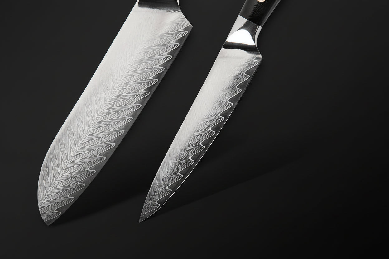 Set de 2 Couteaux Japonais Kimoya | Couteaux de Cuisine Japonais Premium | Kensei Kaizen