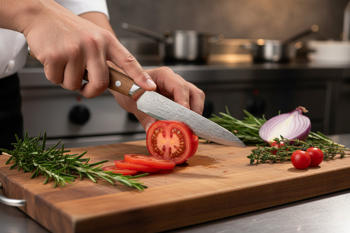 Couteau Japonais Utilitaire Miyazaki | Couteau de Cuisine Japonais Précis | Kensei Kaizen™