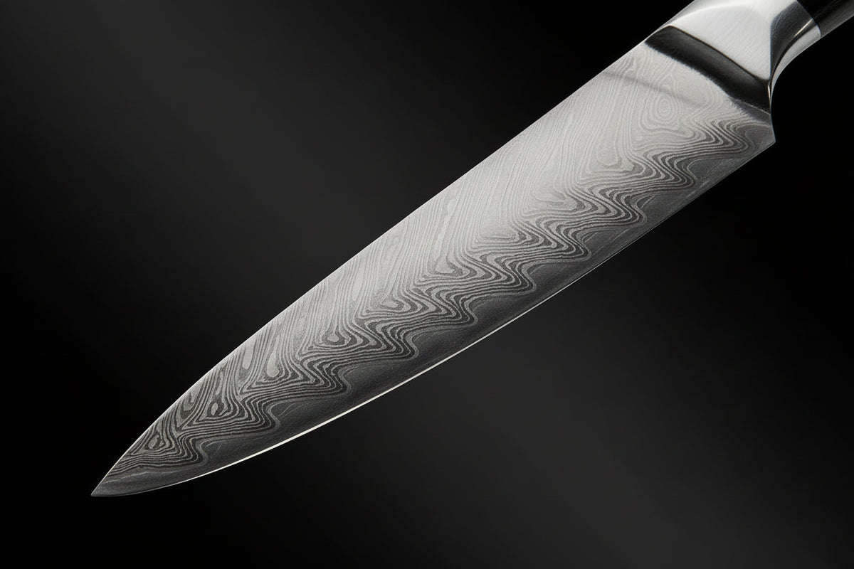 Kimoya Universalmesser | Japanisches Küchenmesser mit 67 Lagen Damaststahl | Ultrapräzise