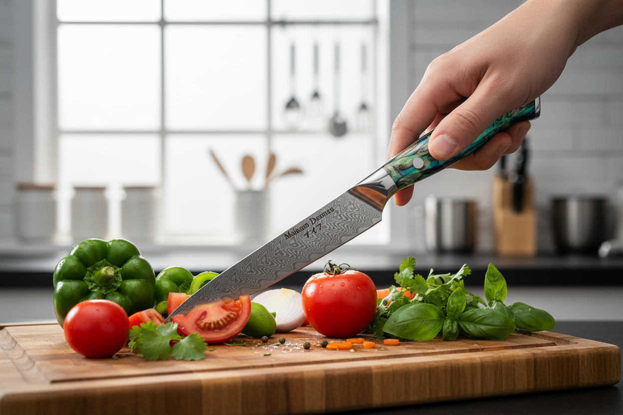 Couteau Japonais Utilitaire Nagasaki | Couteau de Cuisine Japonais Précis | Kensei Kaizen™