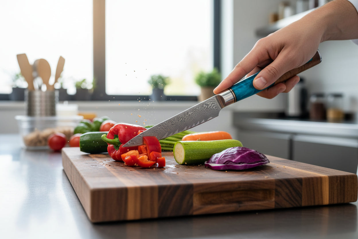 Couteau Japonais Utilitaire Niigata | Couteau de Cuisine Japonais Précis | Kensei Kaizen™