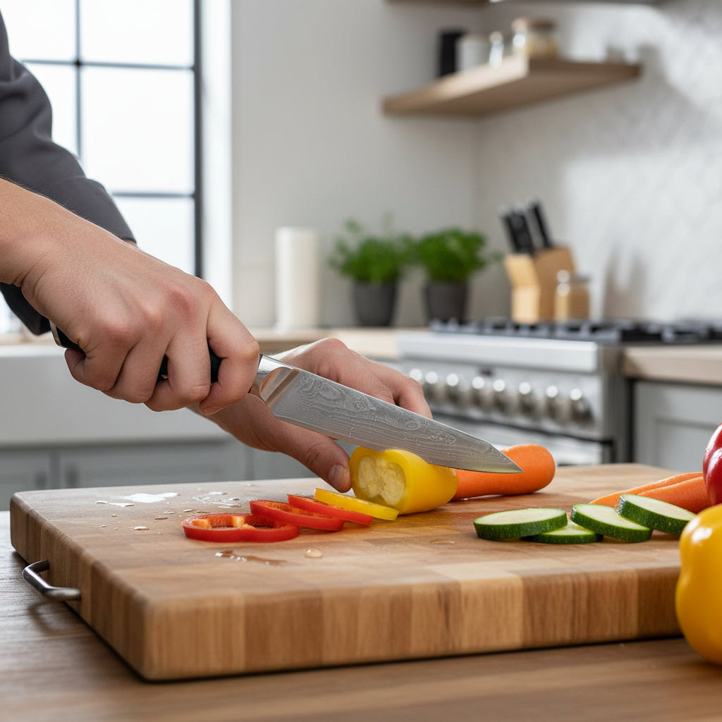 Couteau Japonais Utilitaire Yoko | Couteau de Cuisine Japonais Polyvalent | Kensei Kaizen™